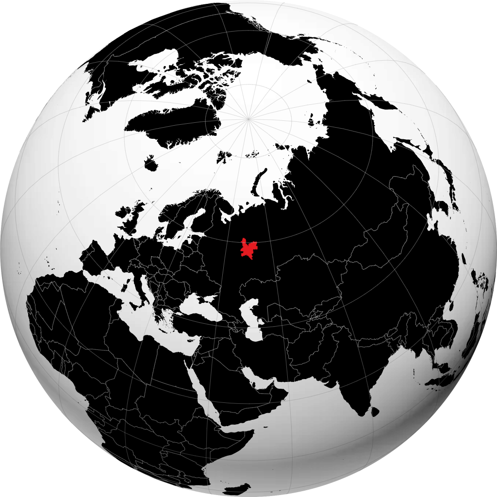 Oblast Kirov di globe