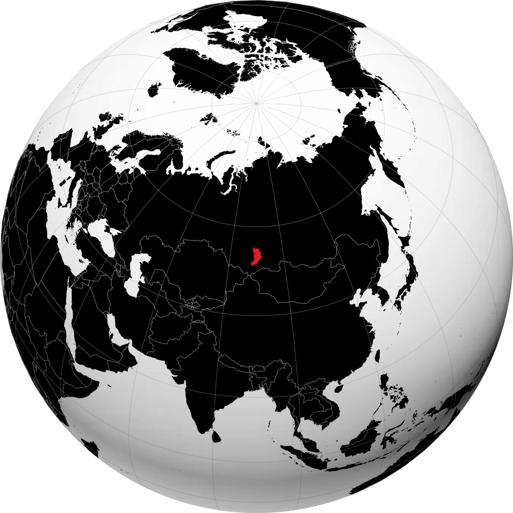 Republik Khakassia di globe
