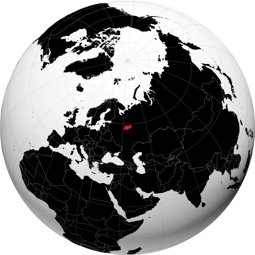 Oblast Kostroma di globe