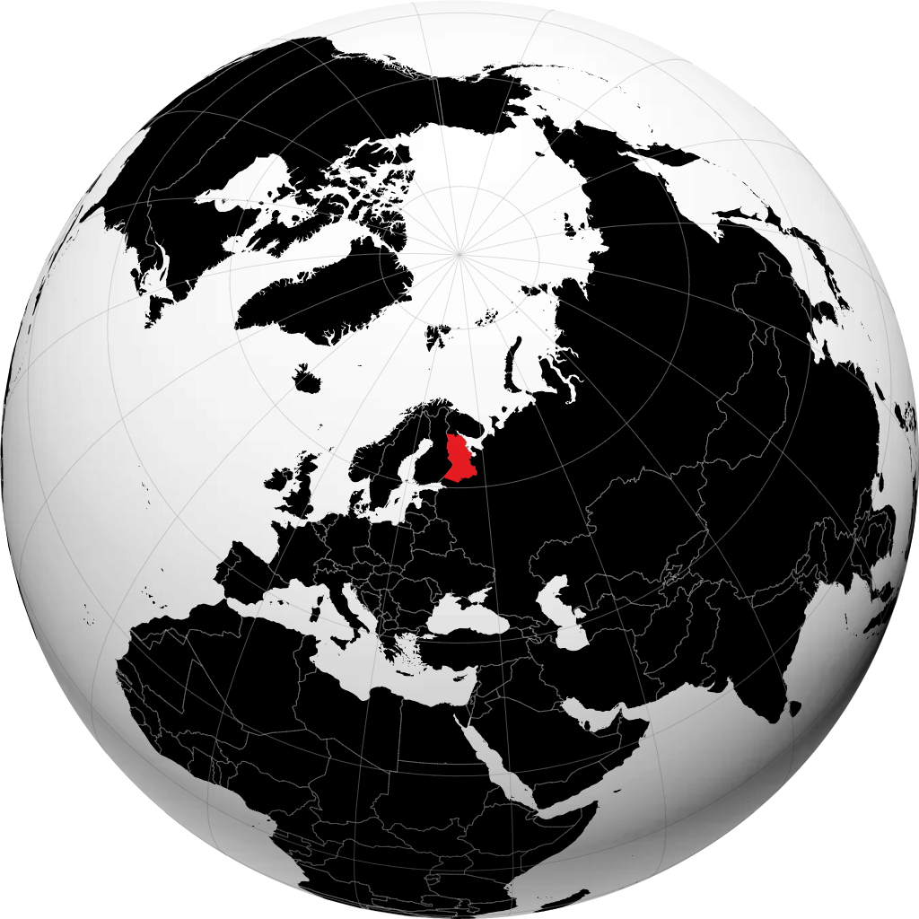 Republik Karelia di globe