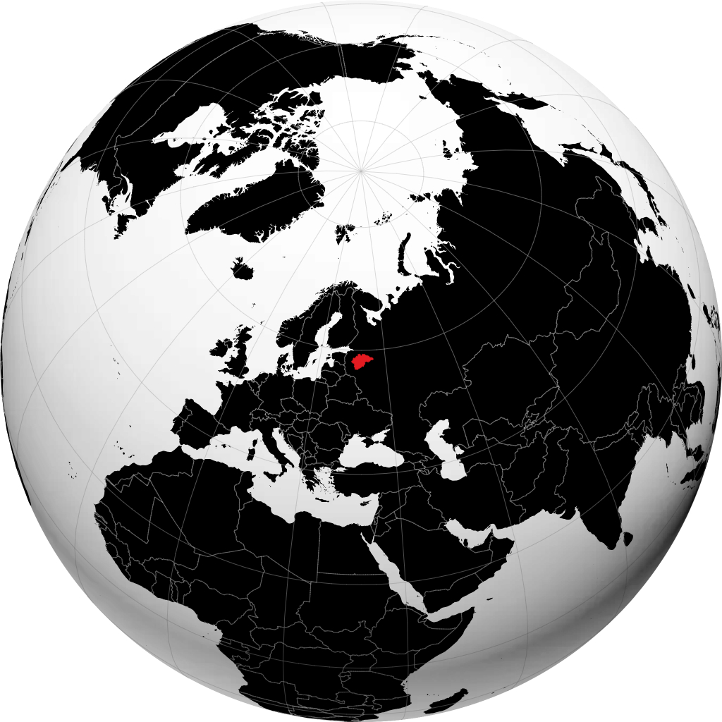 Oblast Novgorod di globe