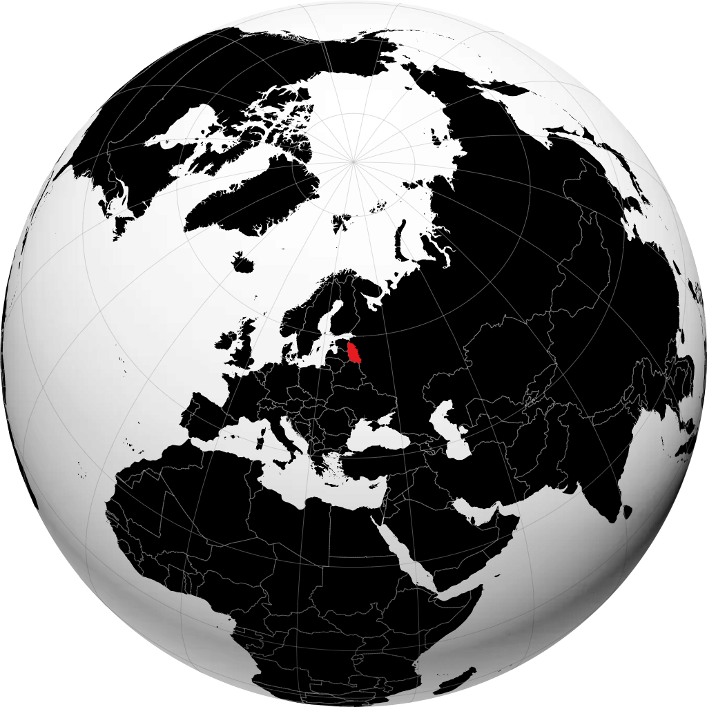 Oblast Pskov di globe
