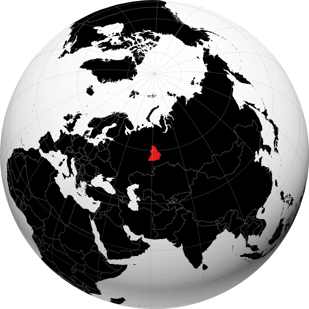 Oblast Sverdlovsk di globe