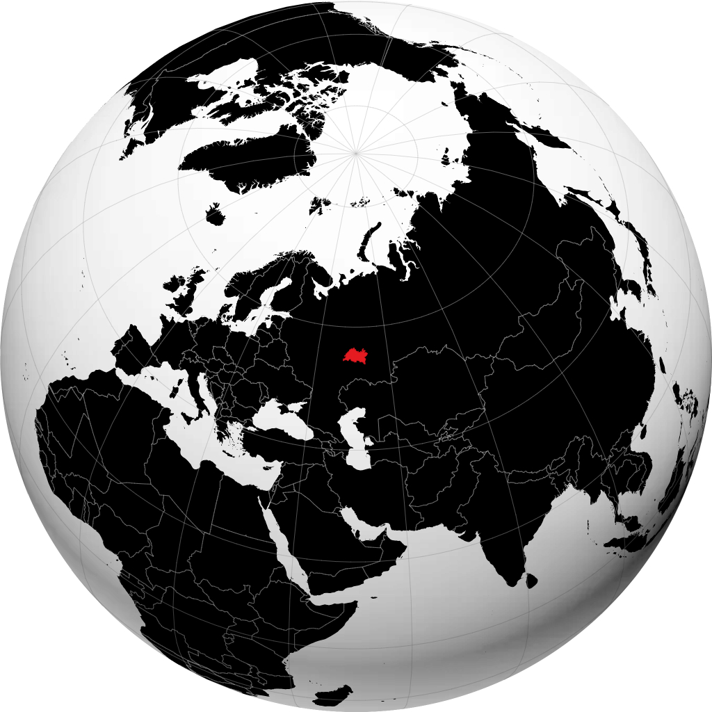 Republik Tatarstan di globe