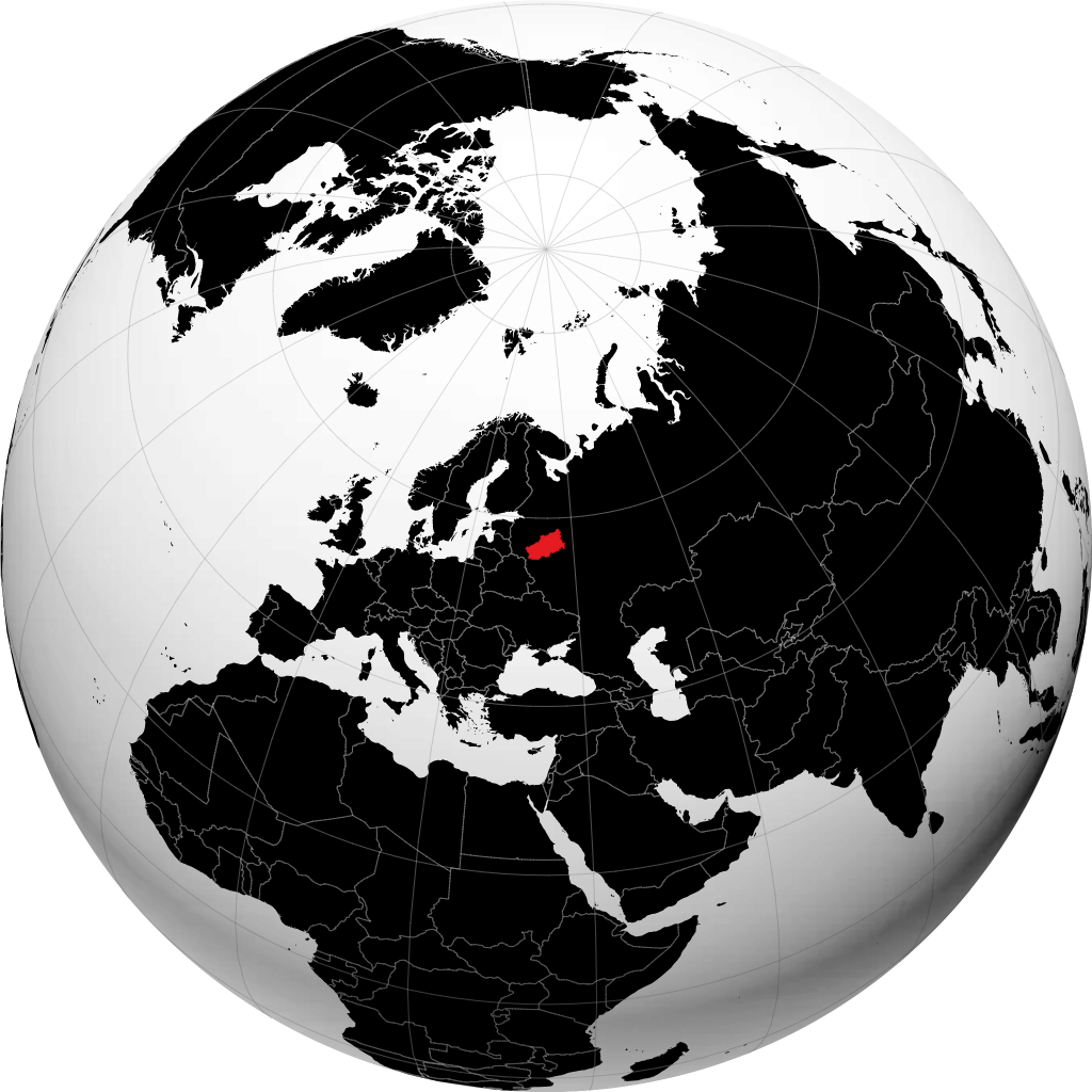 Oblast Tver di globe