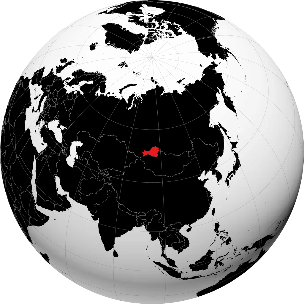 Republik Tyva di globe