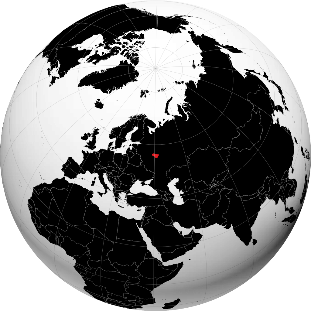 Wilayah Vladimir di globe