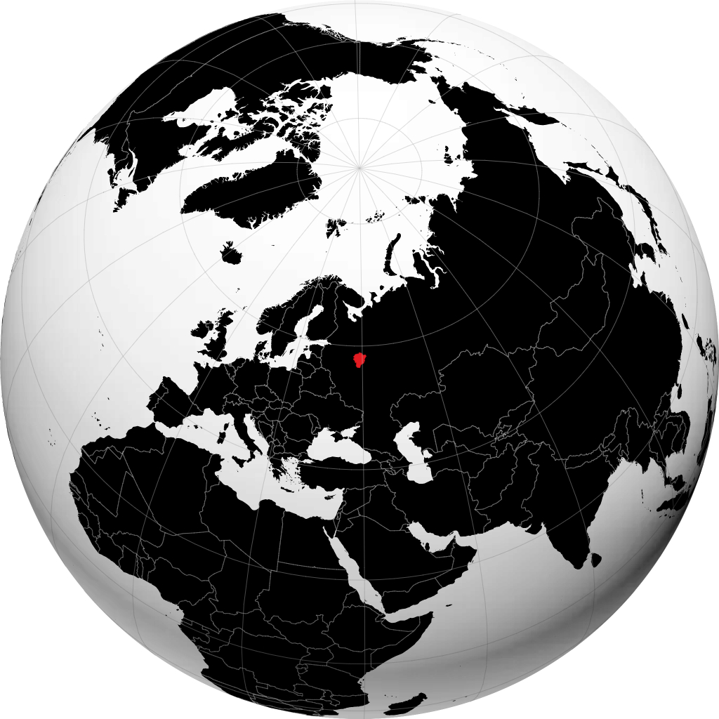 Oblast Yaroslavskaya di globe