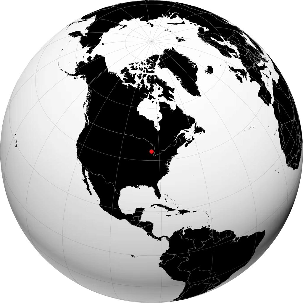 Saginaw di globe
