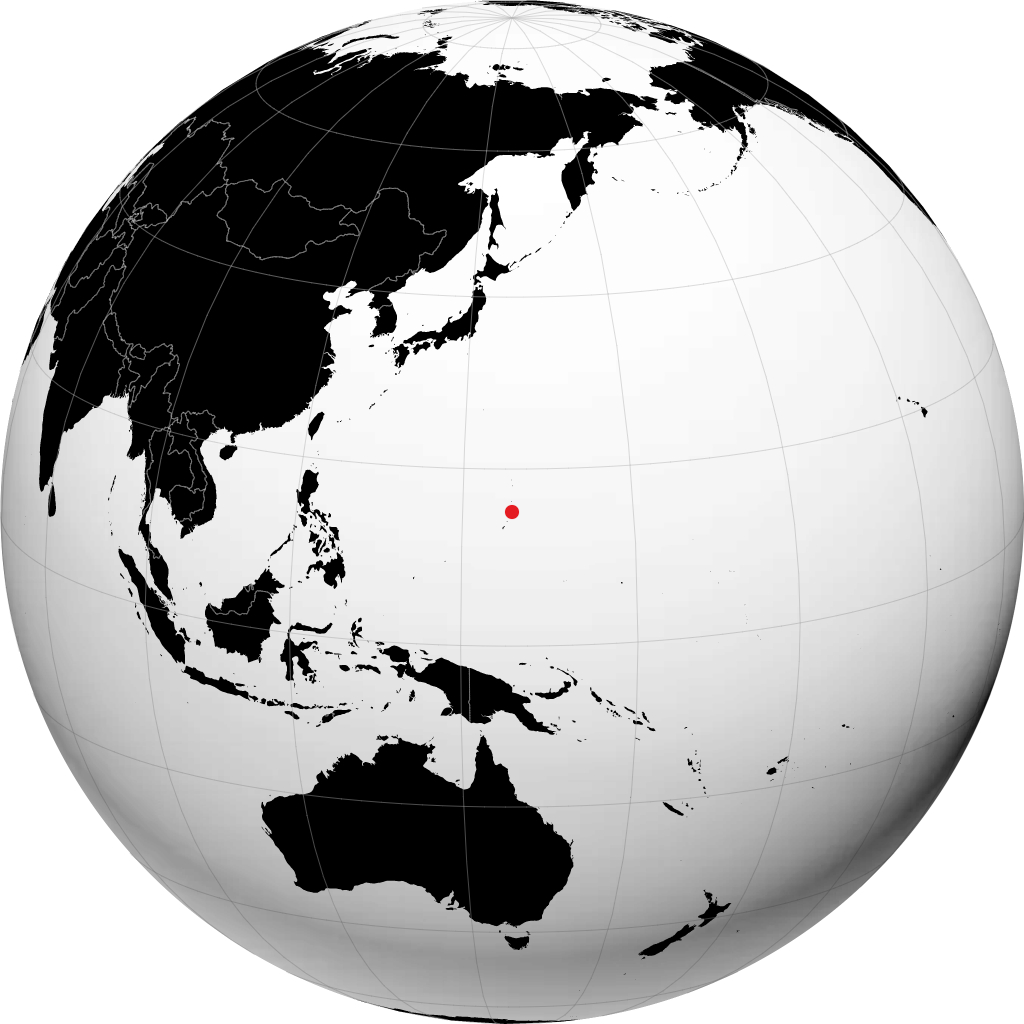 Saipan di globe