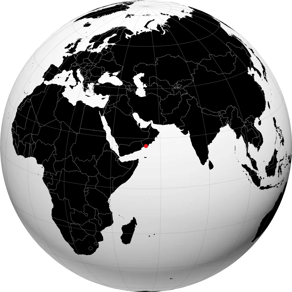Salalah di globe