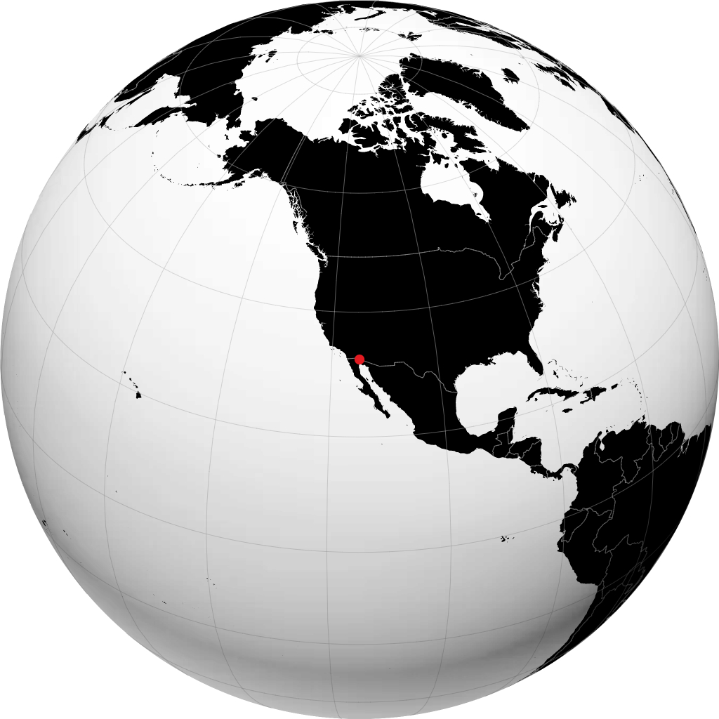 San Luis Río Colorado di globe