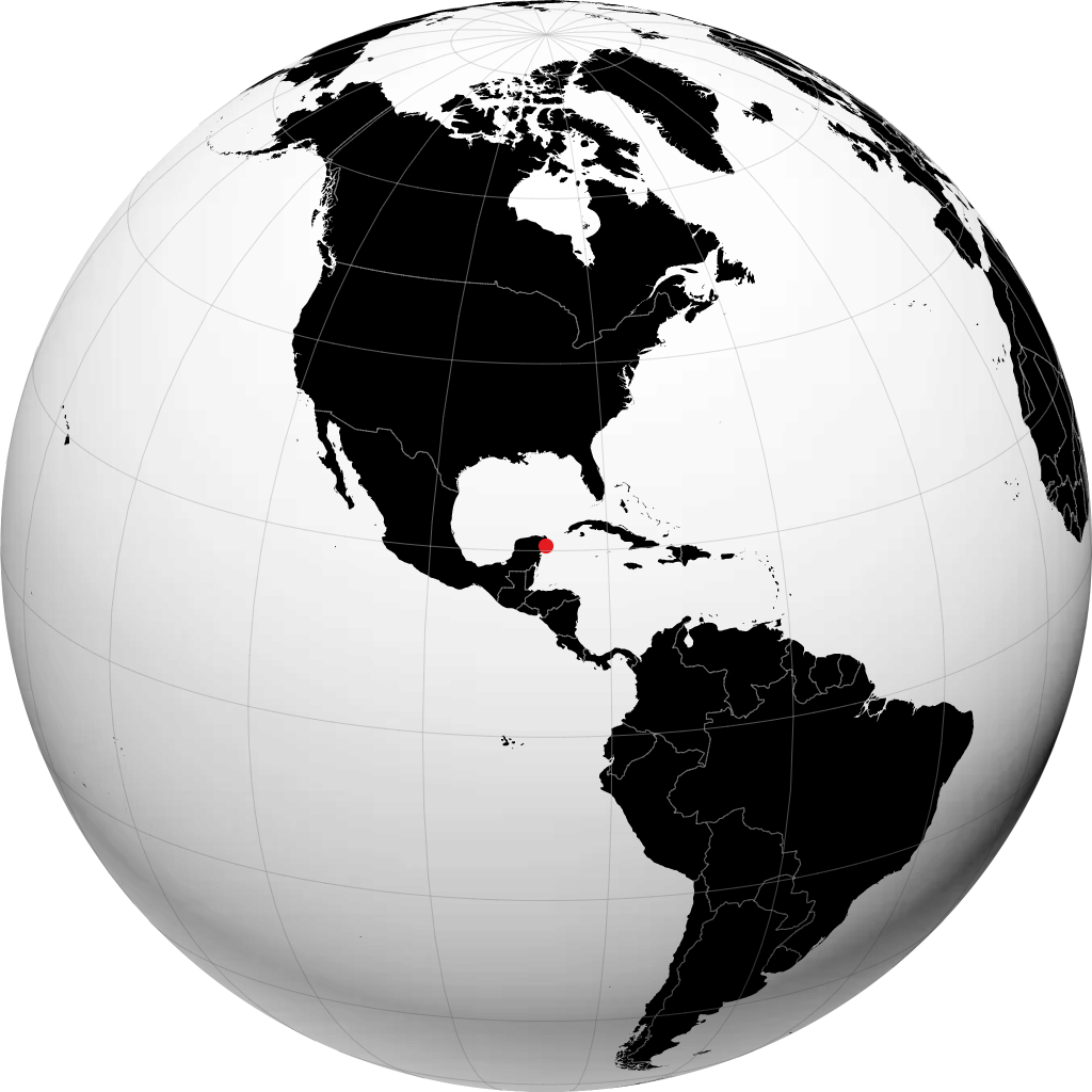 San Miguel de Cozumel di globe