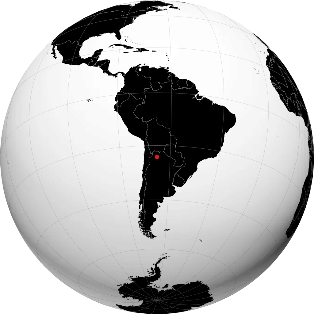 San Salvador de Jujuy di globe