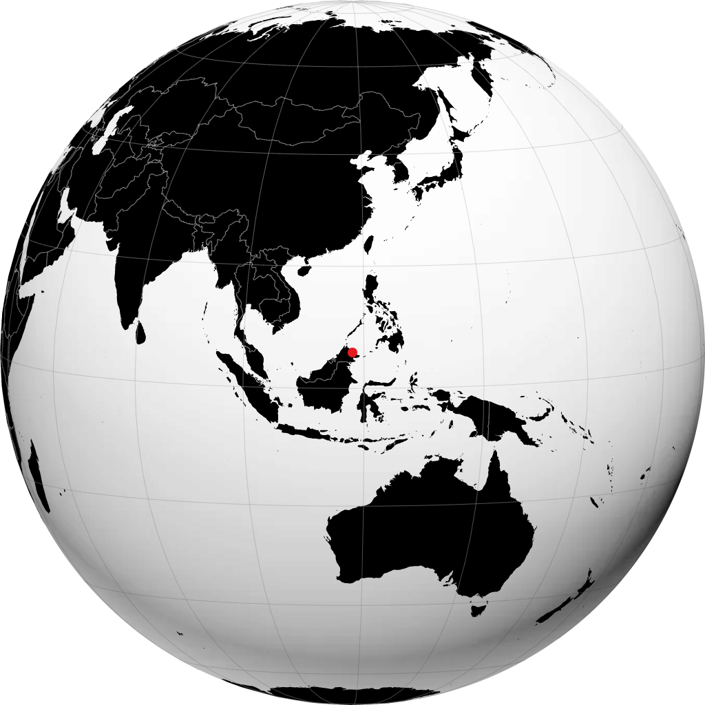 Sandakan di globe