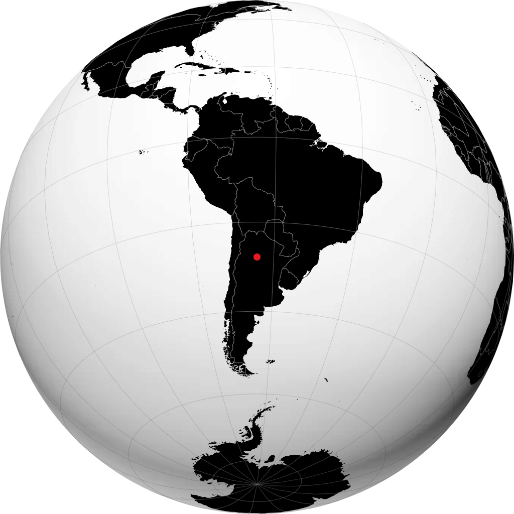 Santiago del Estero di globe