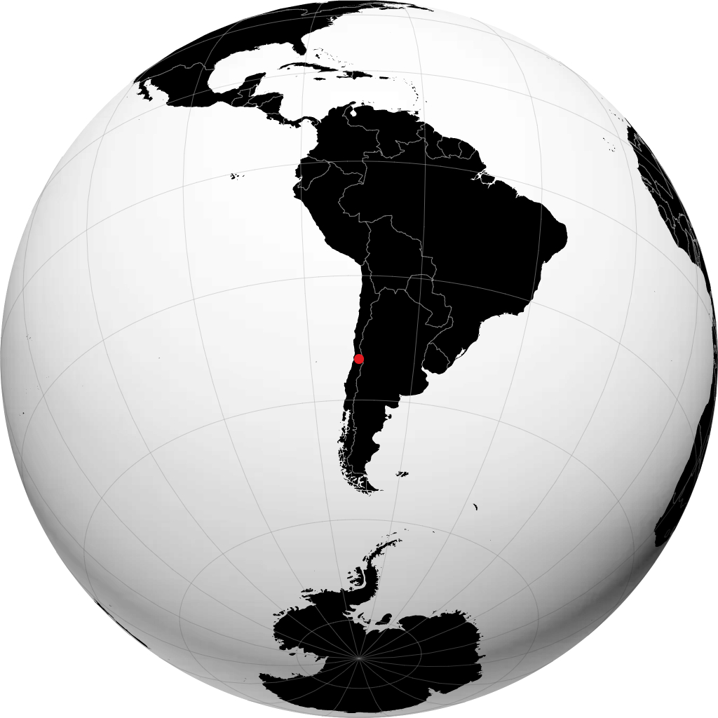 Santiago di globe