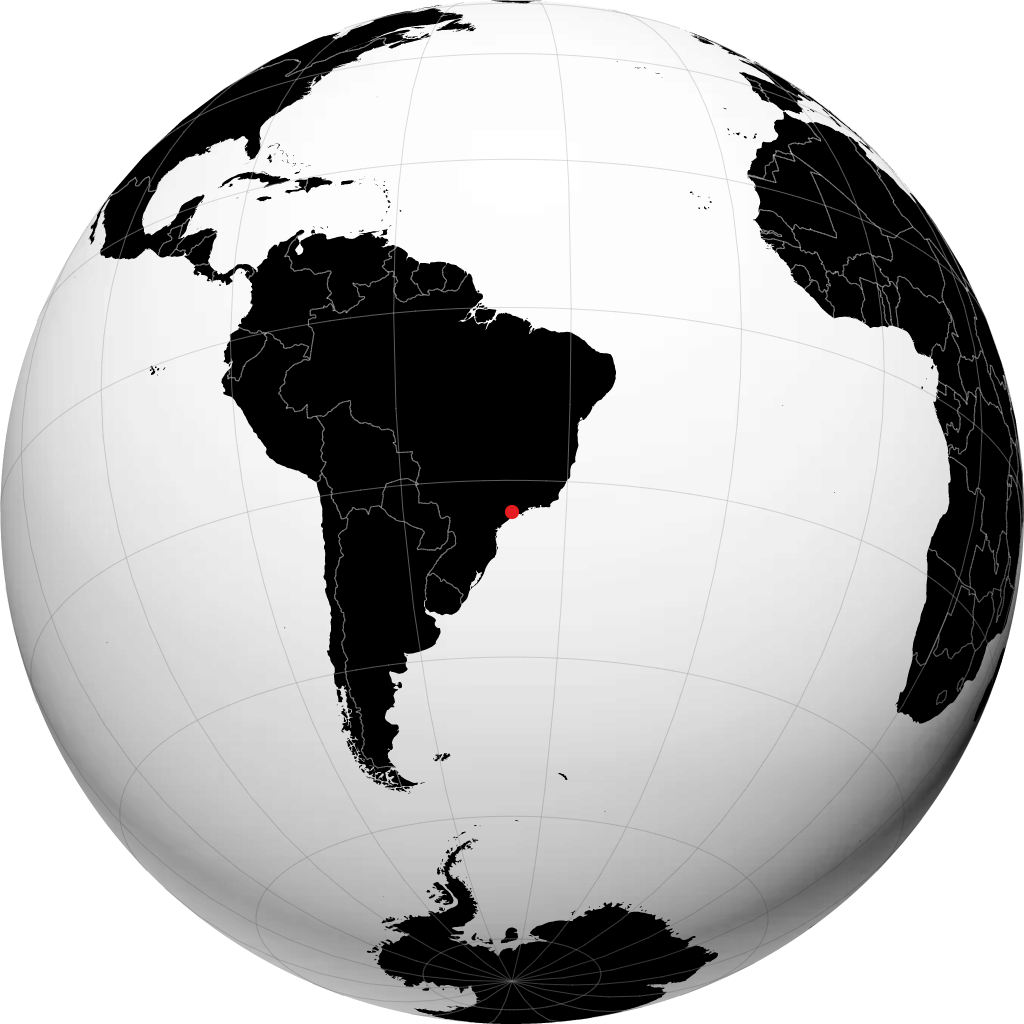 São Paulo di globe