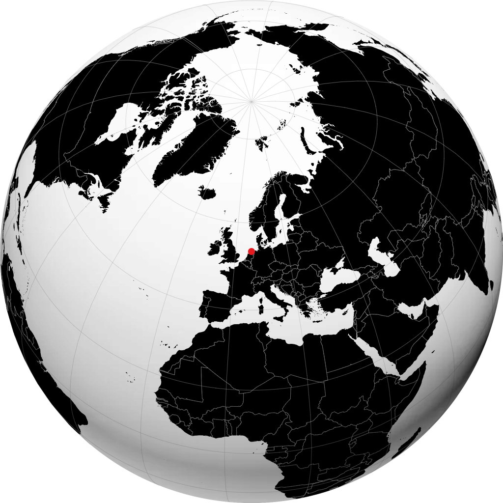 Schiermonnikoog di globe