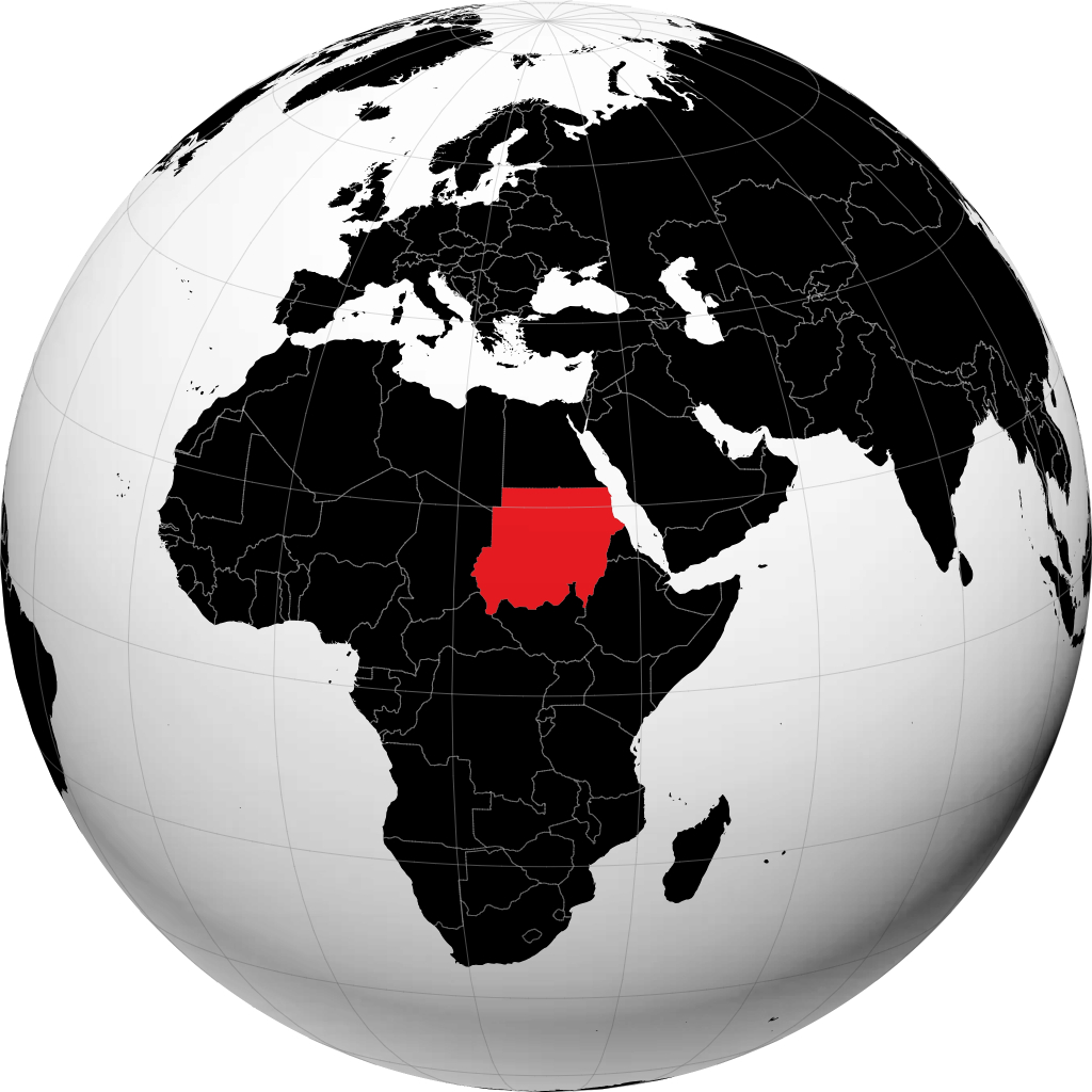Sudan di globe