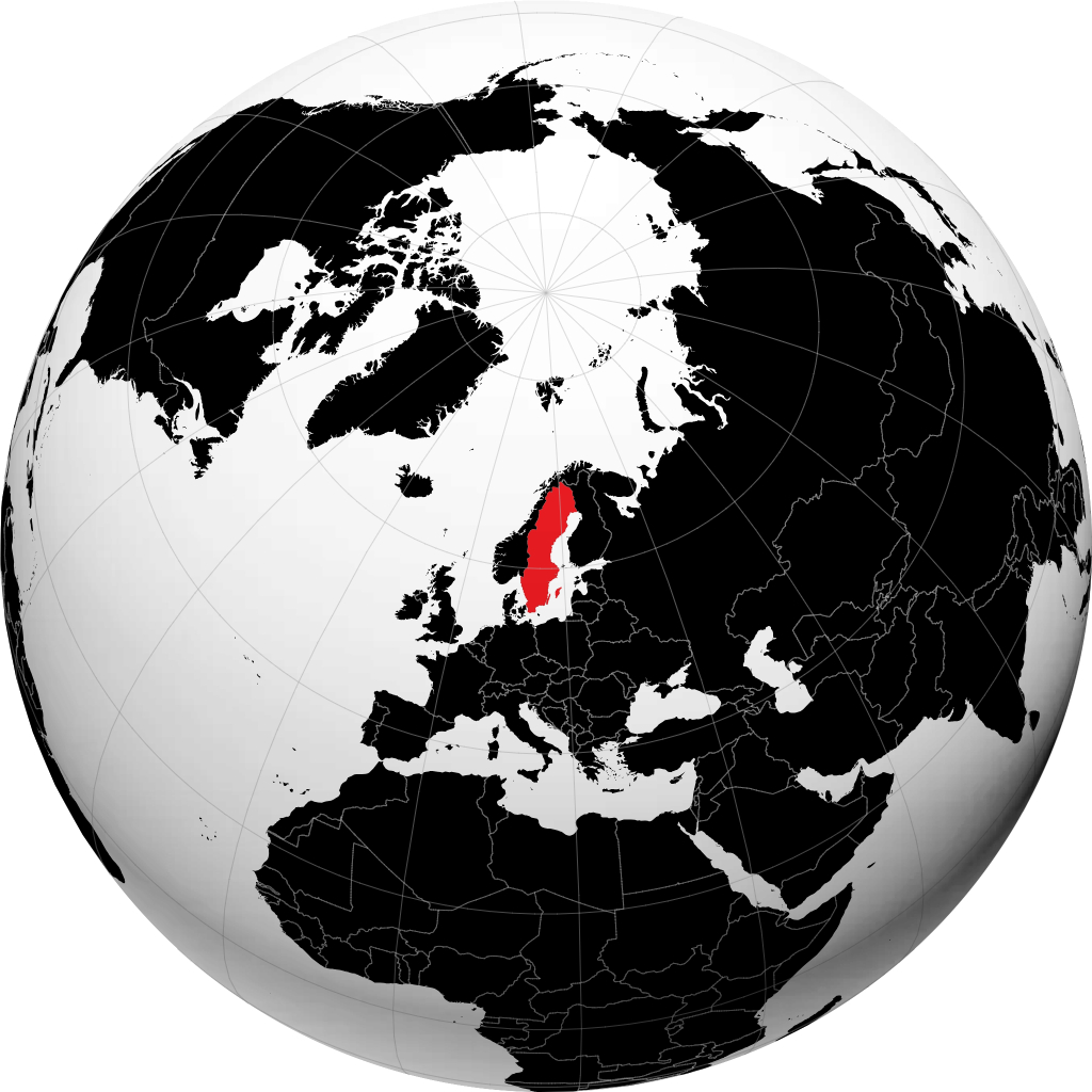 Swedia di globe