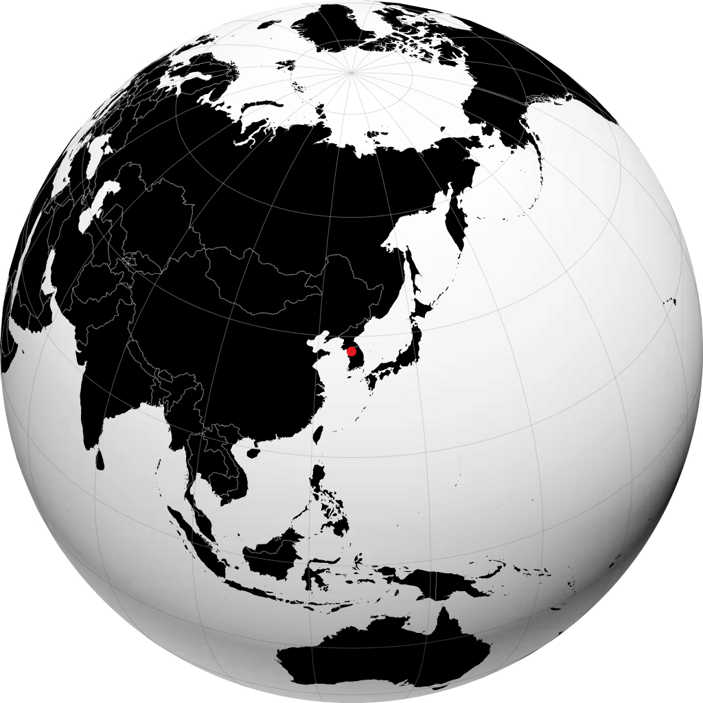 Seoul di globe