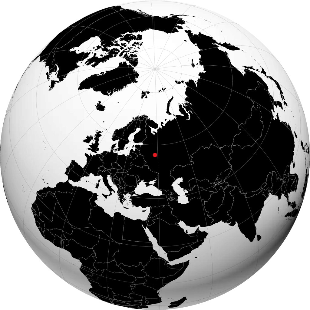 Sergiyev Posad di globe