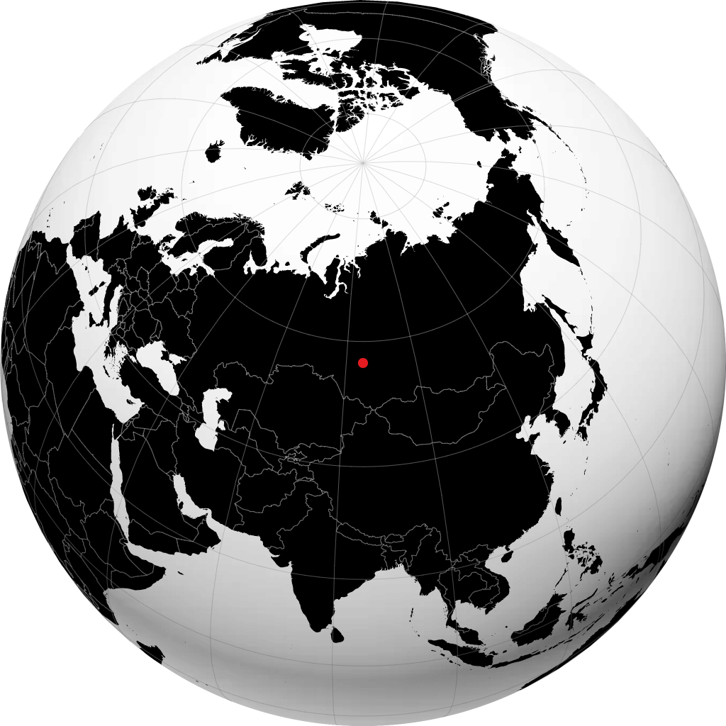 Seversk di globe
