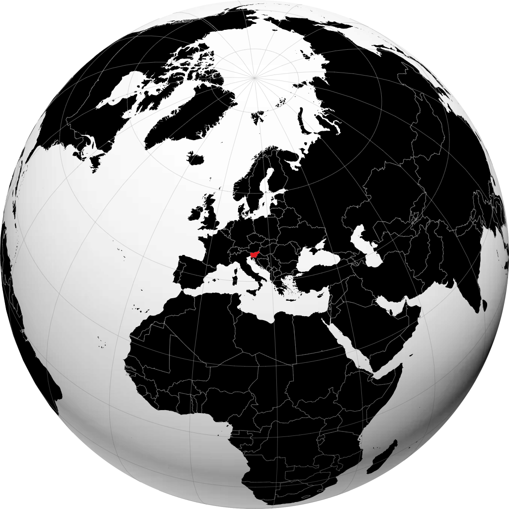 Slovenia di globe