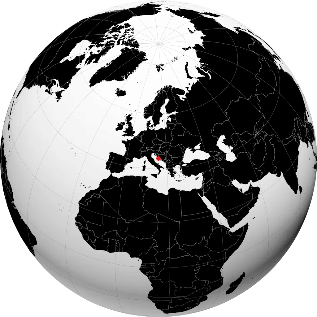 Šibenik di globe