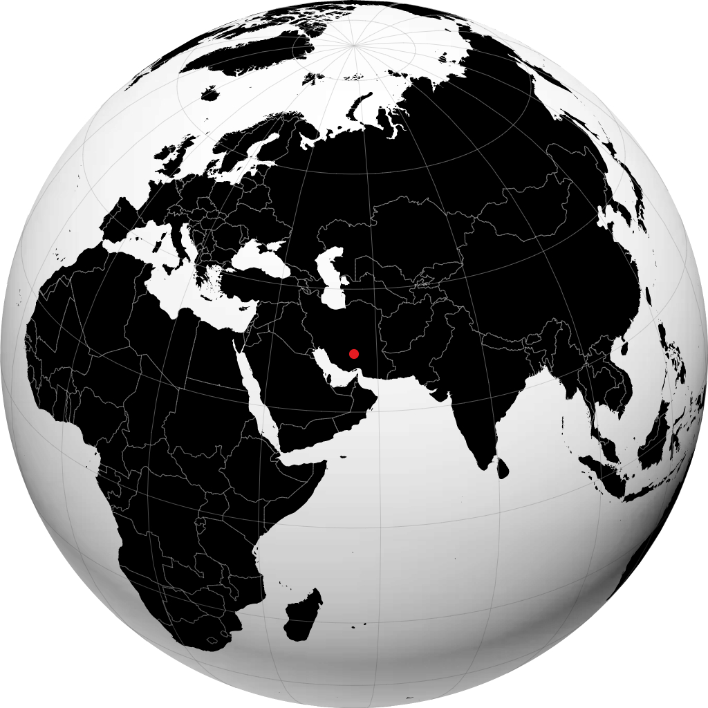 Sirjan di globe