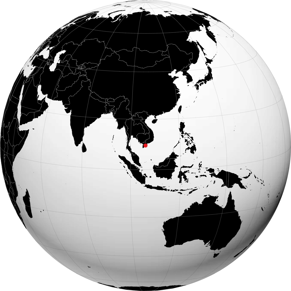 Soc Trang di globe