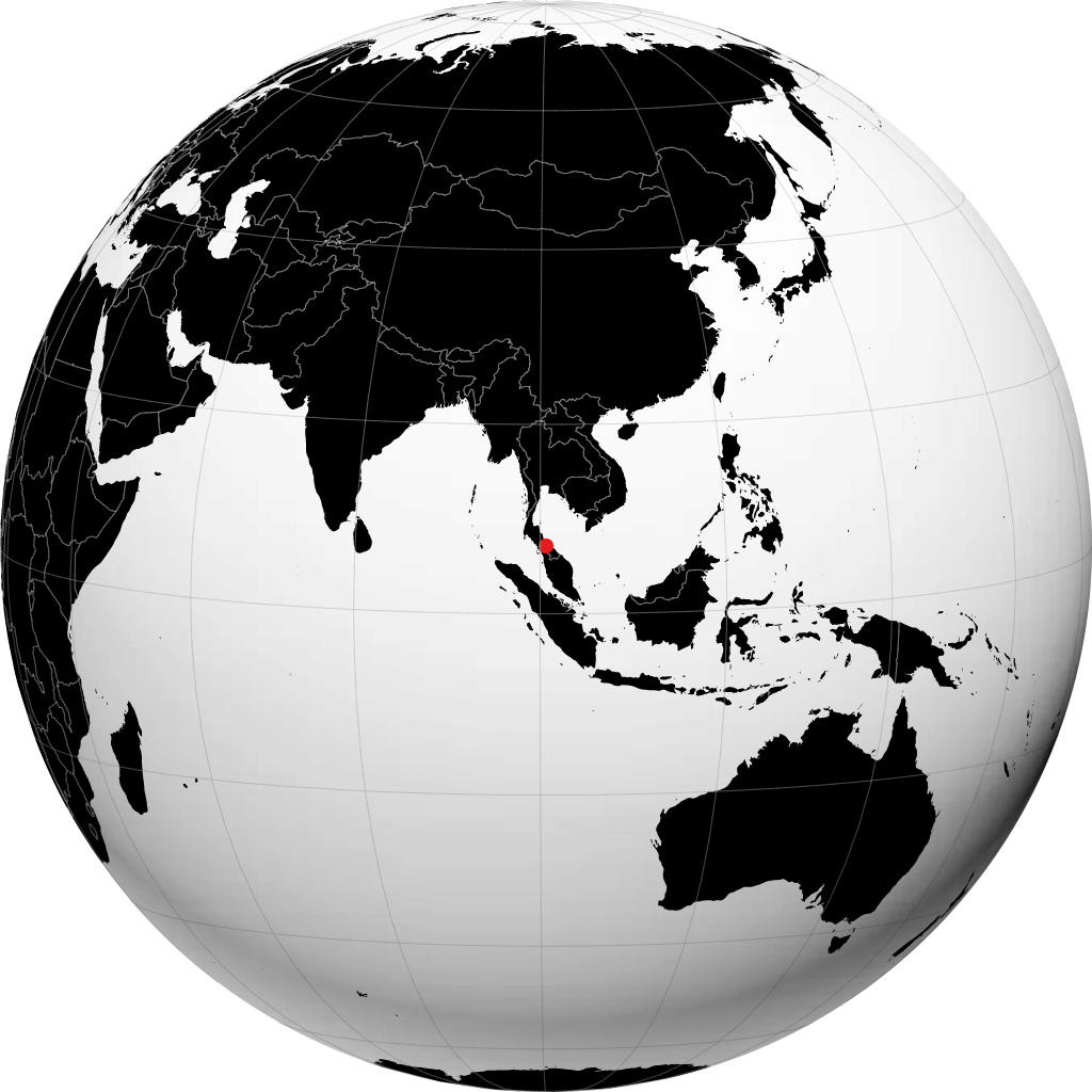 Songkhla di globe