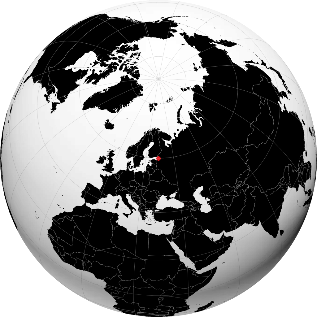 Sosnovyy Bor di globe