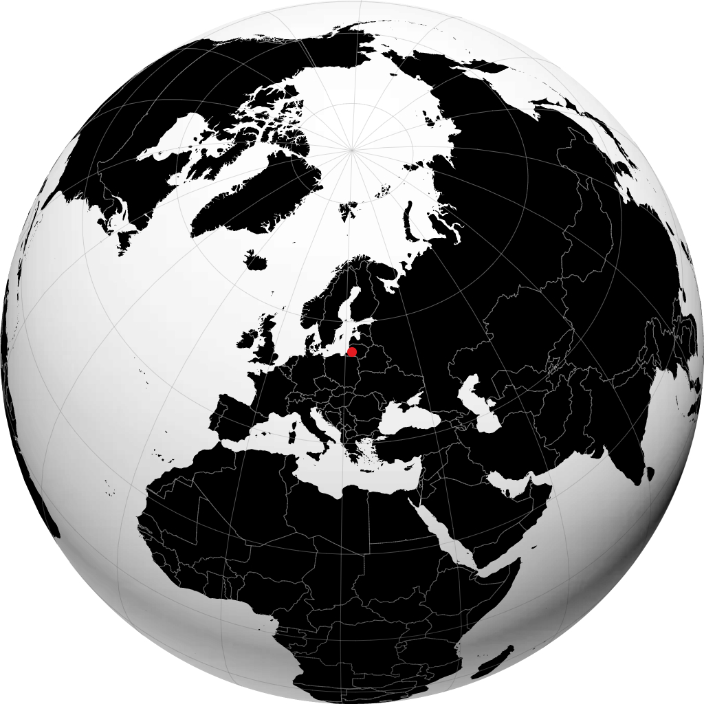 Sovetsk di globe