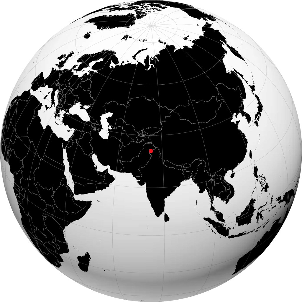 Srinagar di globe