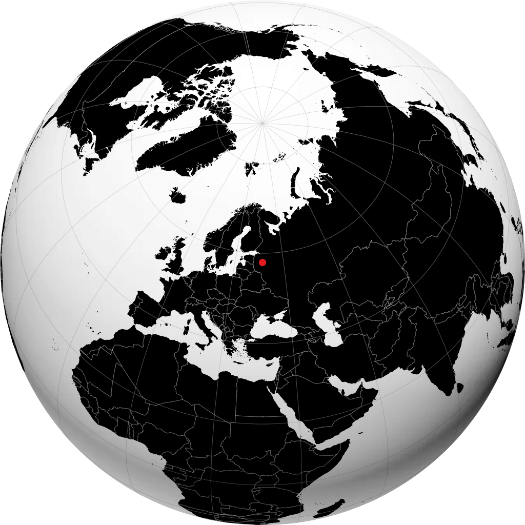 Staraya Russa di globe