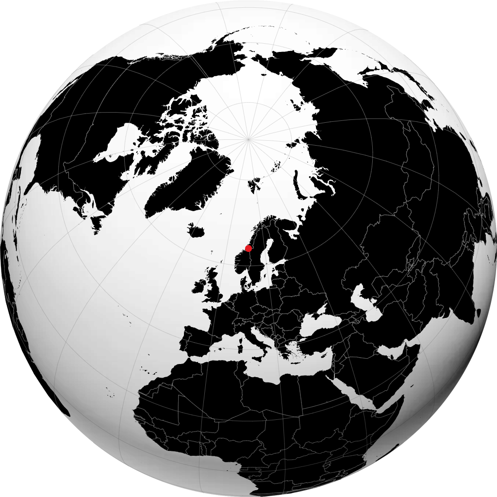 Steinkjer di globe