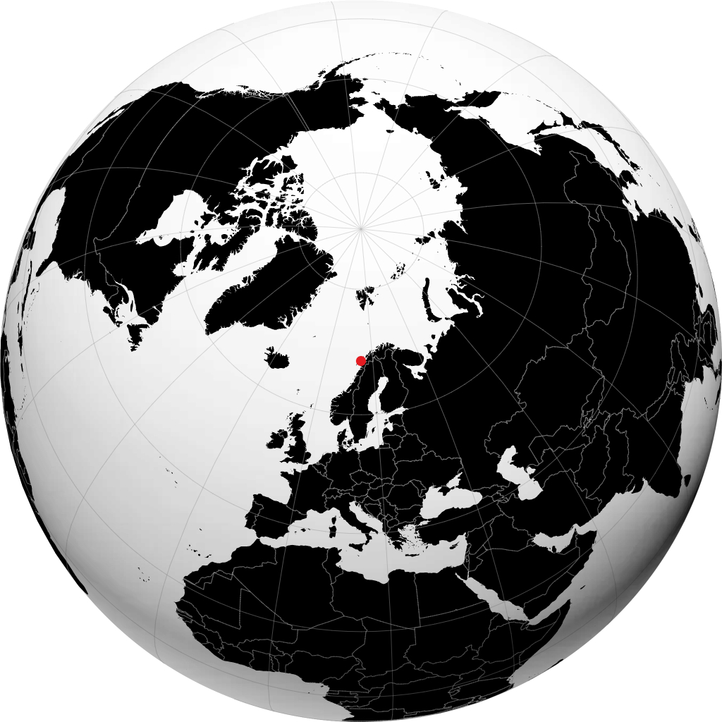 Stokmarknes di globe