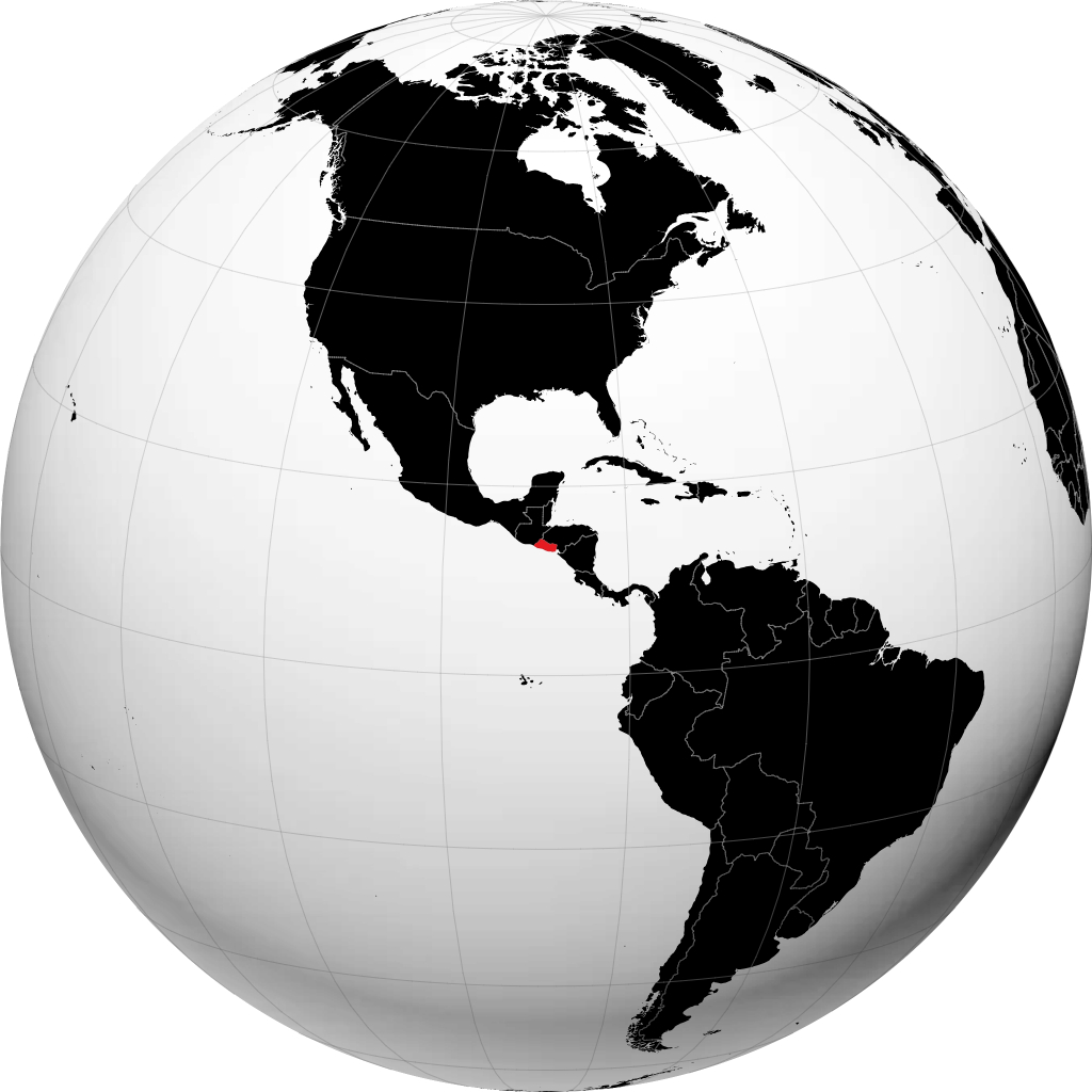 El Salvador di globe