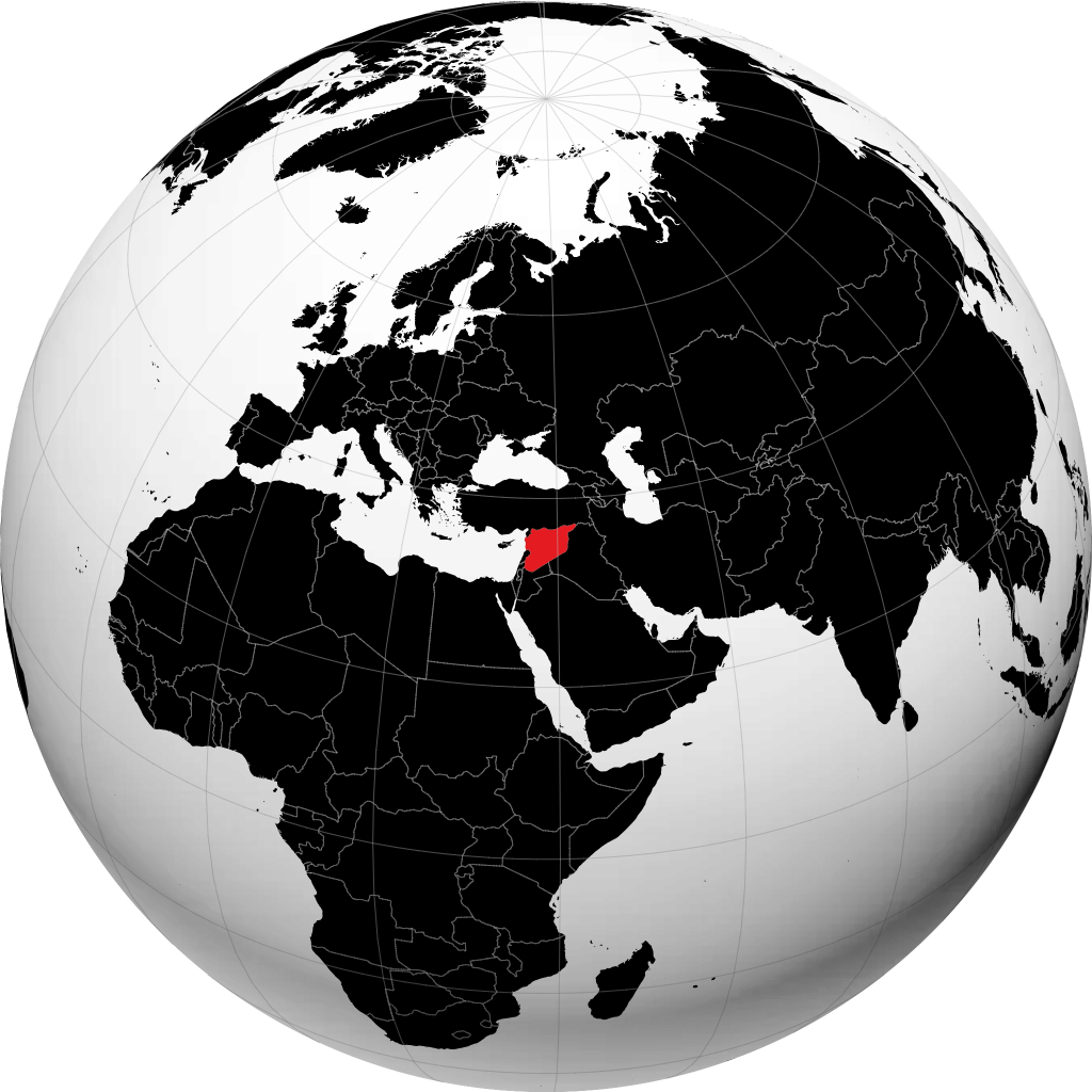 Suriah di globe