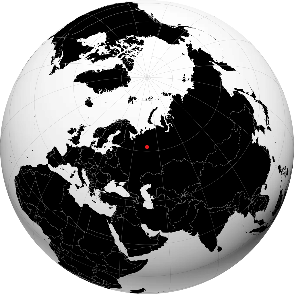 Syktyvkar di globe
