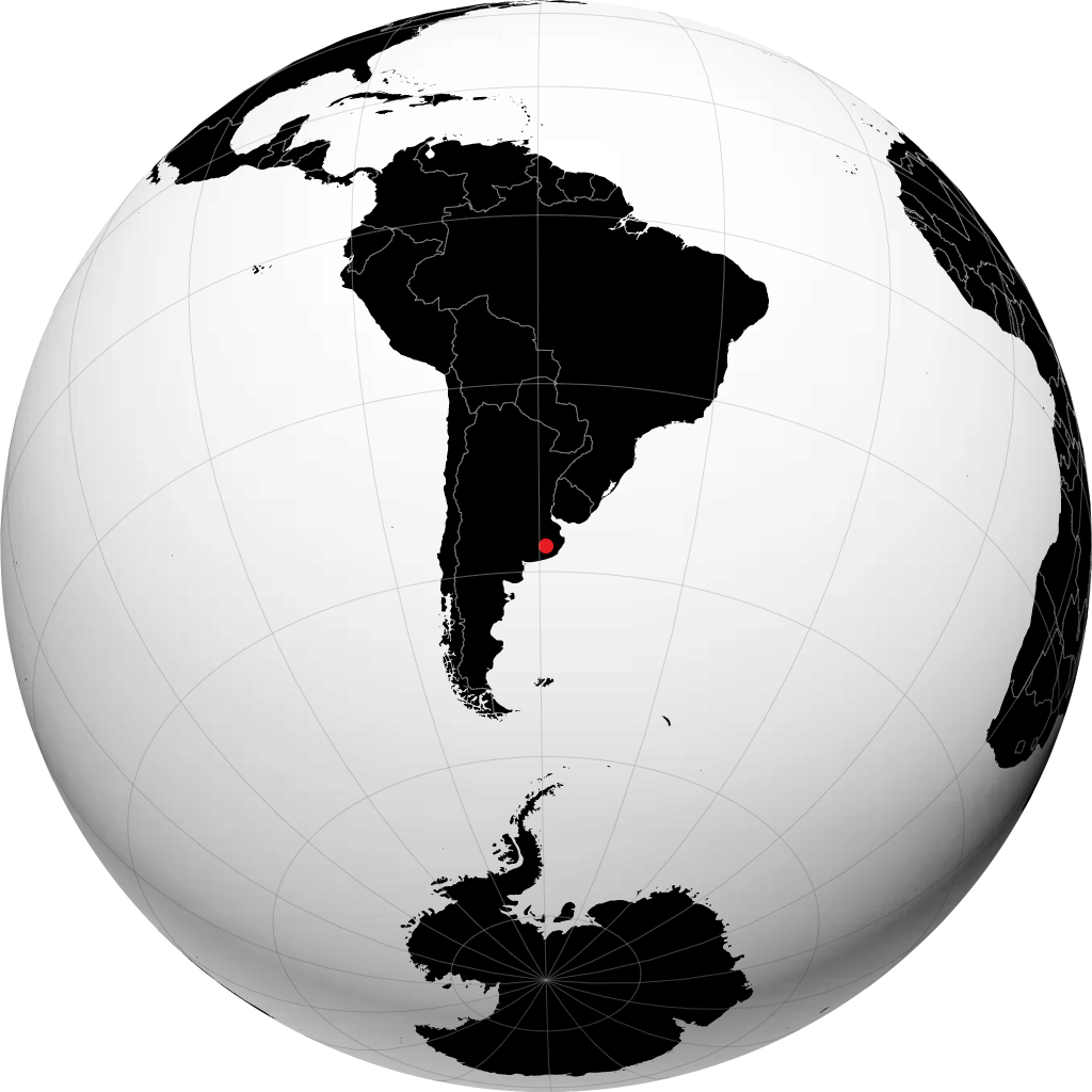 Tandil di globe