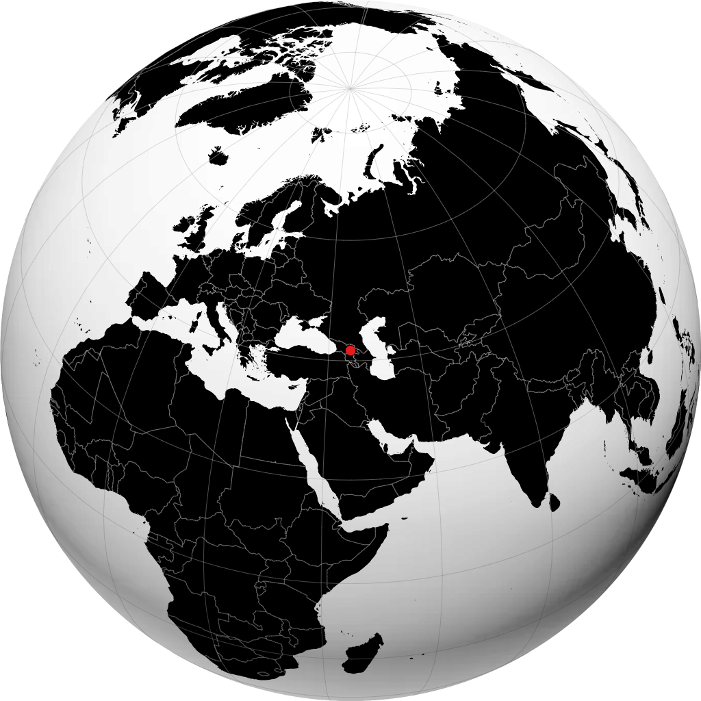 Tbilisi di globe