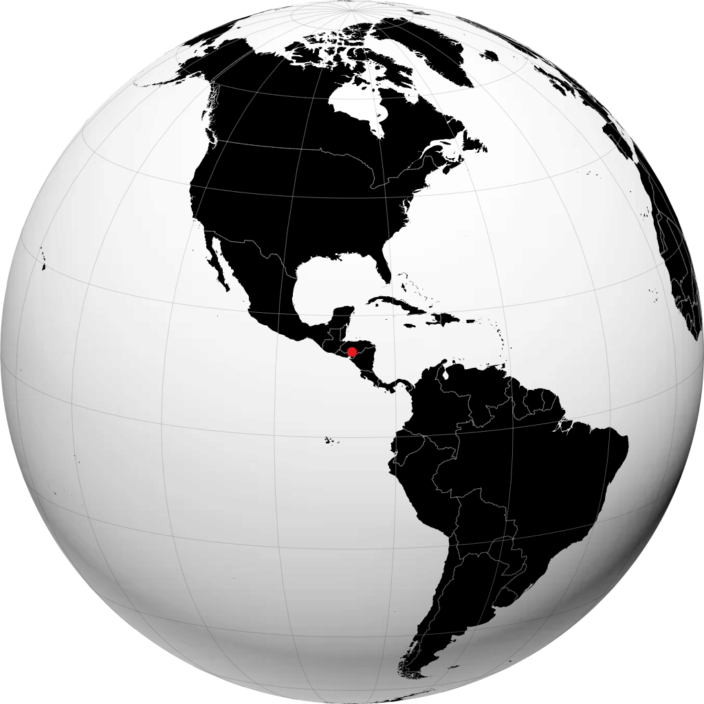 Tegucigalpa di globe
