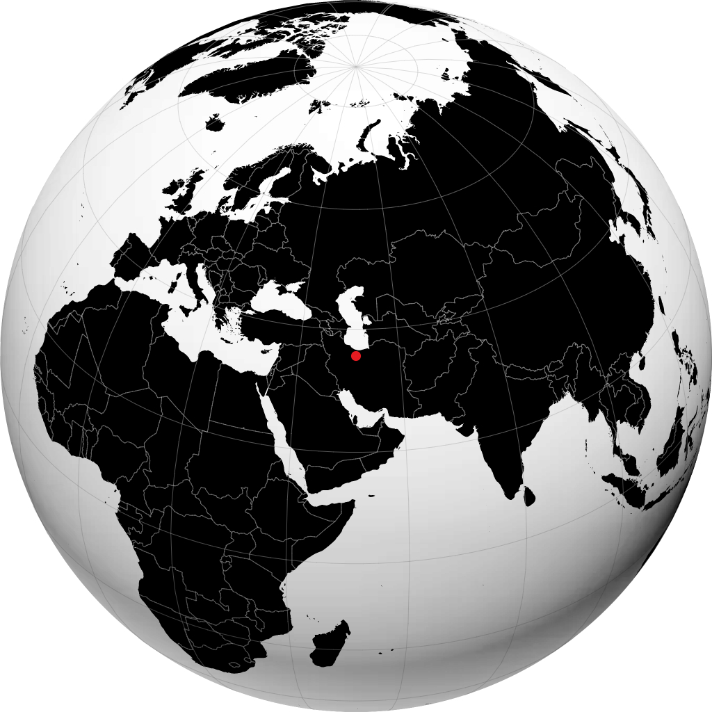 Teheran di globe