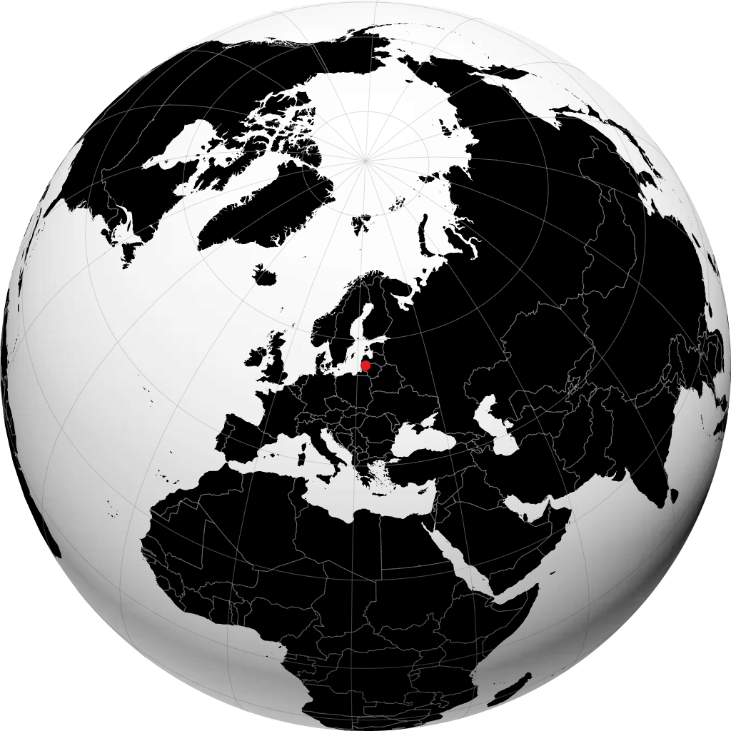 Telšiai di globe