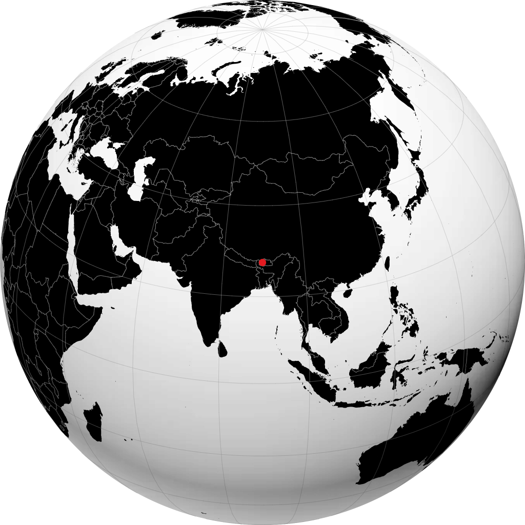 Thimphu di globe