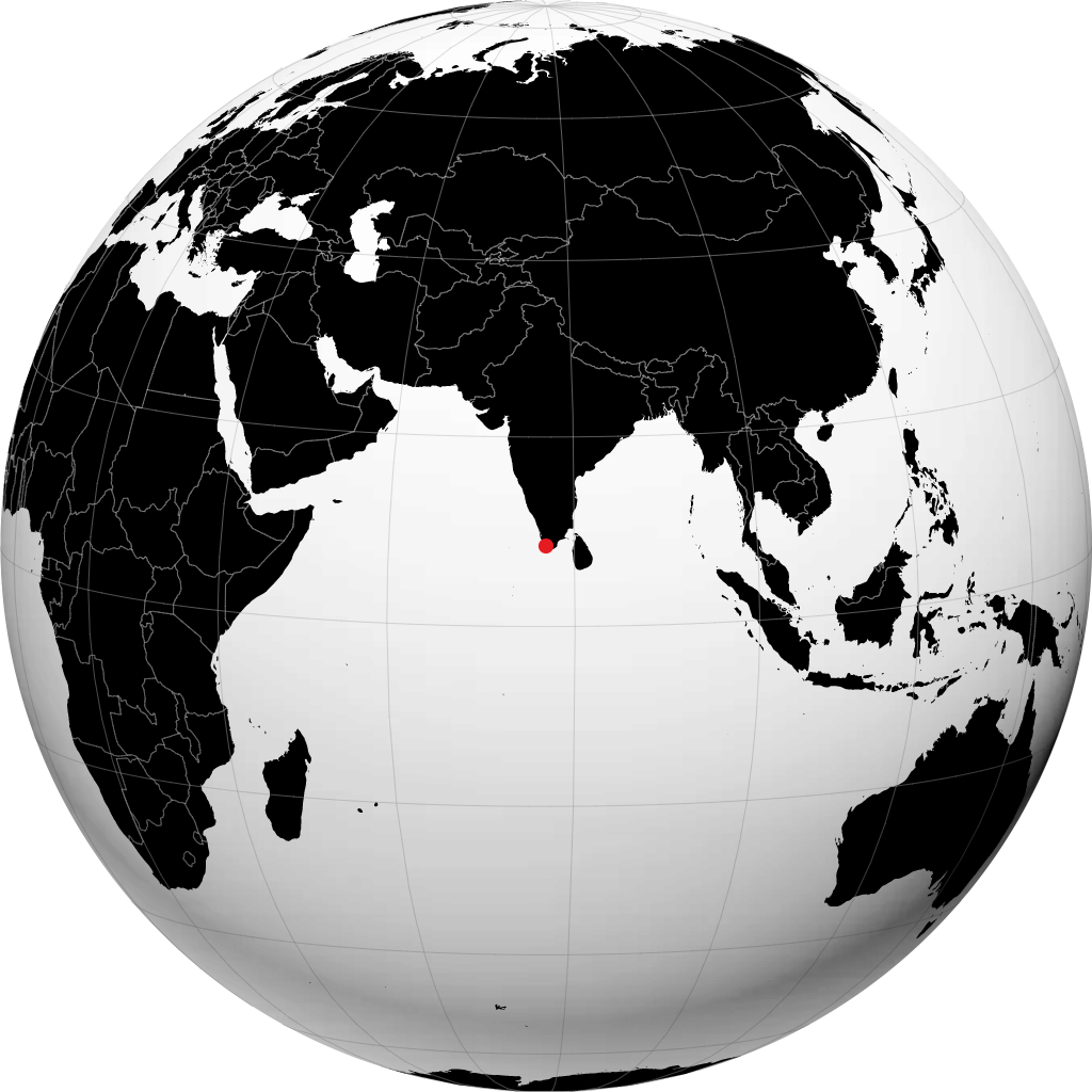 Thiruvananthapuram di globe