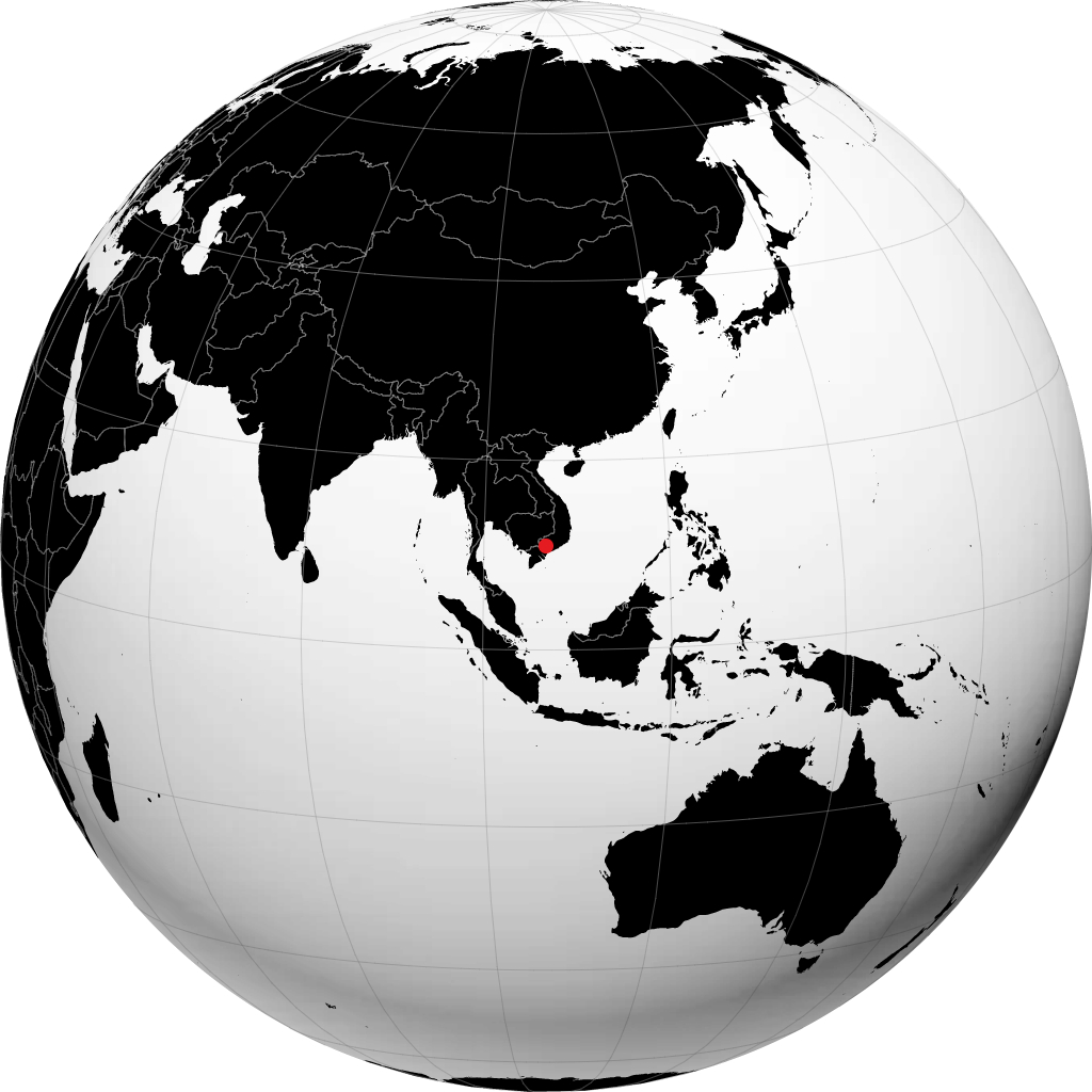 Thu Dau Mot di globe